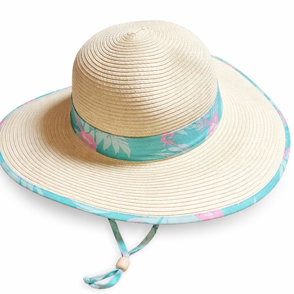 Jacobson Flamingo Tropical Wide Brim Sun Hat